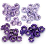 WE R memory keepers - Eyelets Purple 60pc 41579-4